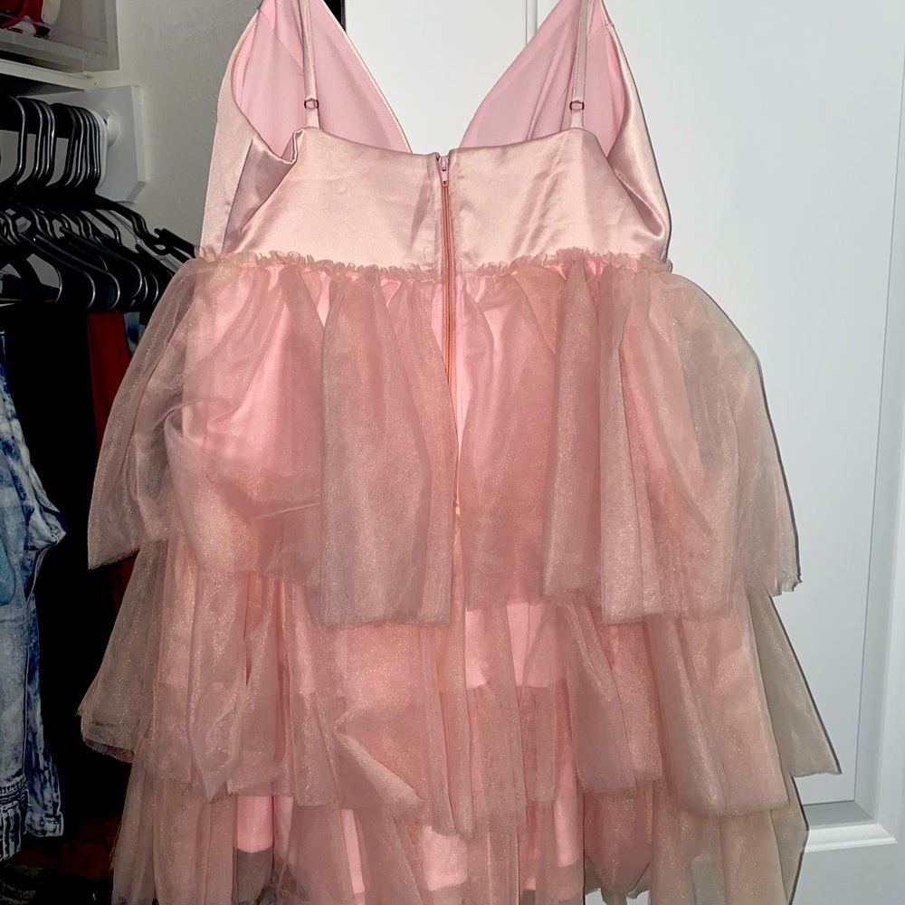 Pink Ruffle Dress - Picture 2 of 2